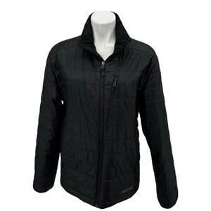 Marmot Puffer Nylon Jacket Men Medium Black Primaloft Outdoor Functional Utility
